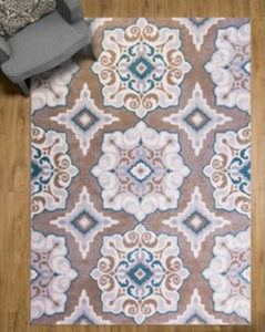 a decorative area rug